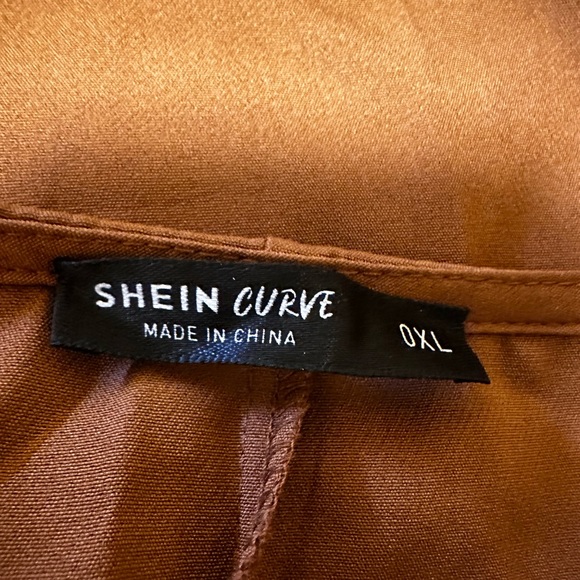 SHEIN Plus Solid Open Front Coat - Size 0 XL - Picture 11 of 13